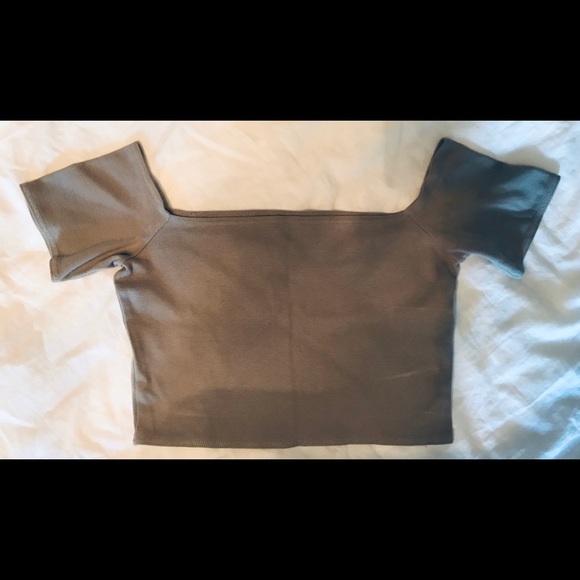 Wilfred FREE taupe off-the-shoulder crop - Picture 2 of 3